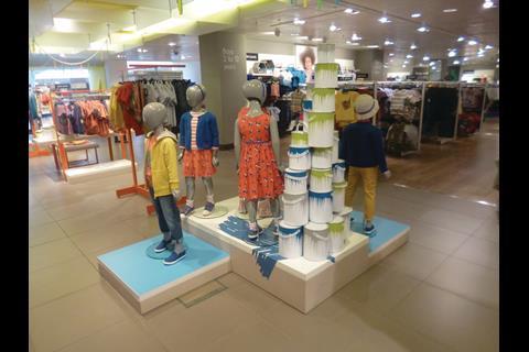 John Lewis’s colour in your spring theme brings greens and blues from windows to cash desks
